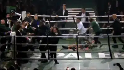 Popó x Wanderlei Silva: Imagens chocantes da confusão no ringue em SP