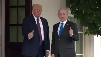 Trump garante otimismo de Trump sobre paz em Gaza. Netanyahu ouve declaração