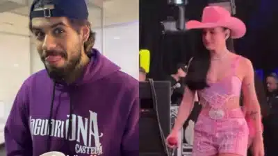 Zé Felipe usa moletom com nome de Ana Castela em show em Jaguariúna