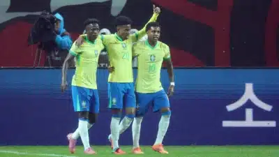 Brasil arrasa Coreia do Sul com Estêvão, Rodrygo e Vini Jr. em grande atuação Brasil arrasa Coreia do Sul com Estêvão, Rodrygo e Vini Jr. em grande atuação