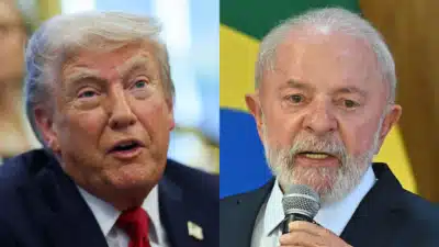 Lula e Trump se encontram em breve conversa de 30 minutos