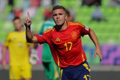 Espanha conquista vaga nas quartas do Mundial Sub-20 após vitória sobre Ucrânia