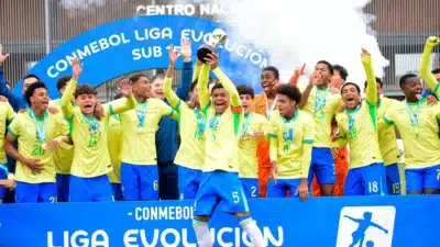 Bruninho Samudio relança Brasil na Liga Sul-Americana de Sub-15 Bruninho Samudio relança Brasil na Liga Sul-Americana de Sub-15