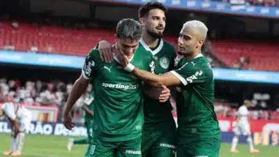 Palmeiras assume 1º lugar no Brasileirão após vencer o Flamengo